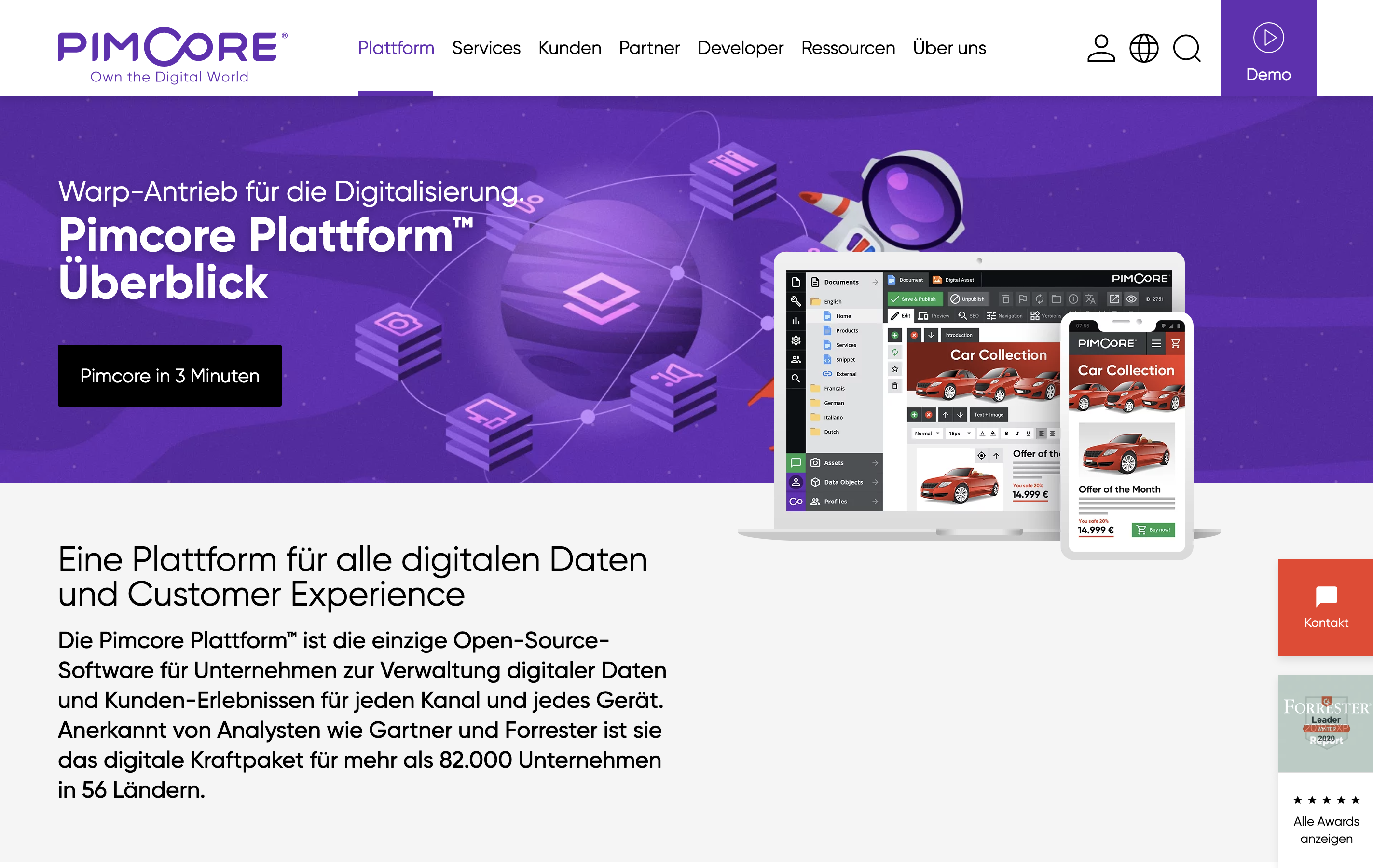 Pimcore Digital Experience Platform